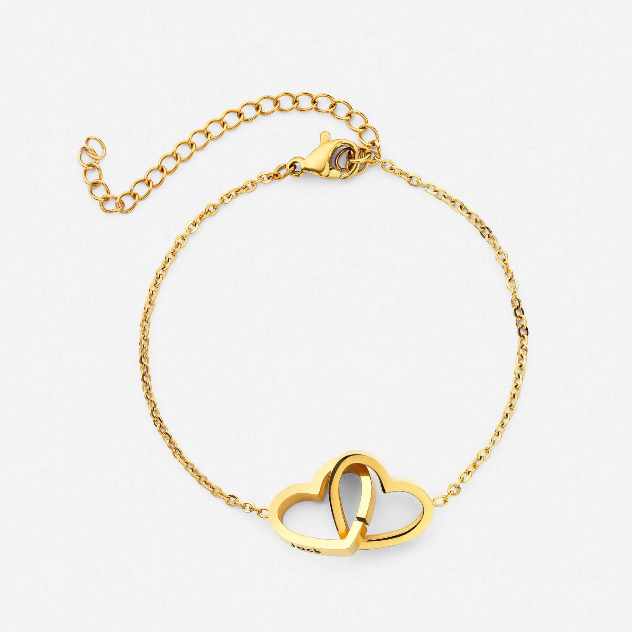 Personalized Heart Bracelet