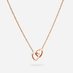 Personalized Double Heart Necklace