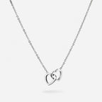 Personalized Double Heart Necklace