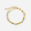 Personalized Bar Bracelet with Crystals