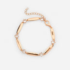 Personalized Bar Bracelet with Crystals