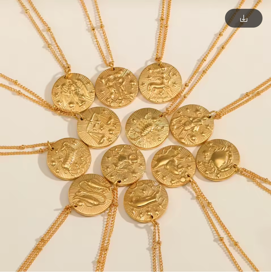 Zodiac Coin Necklace