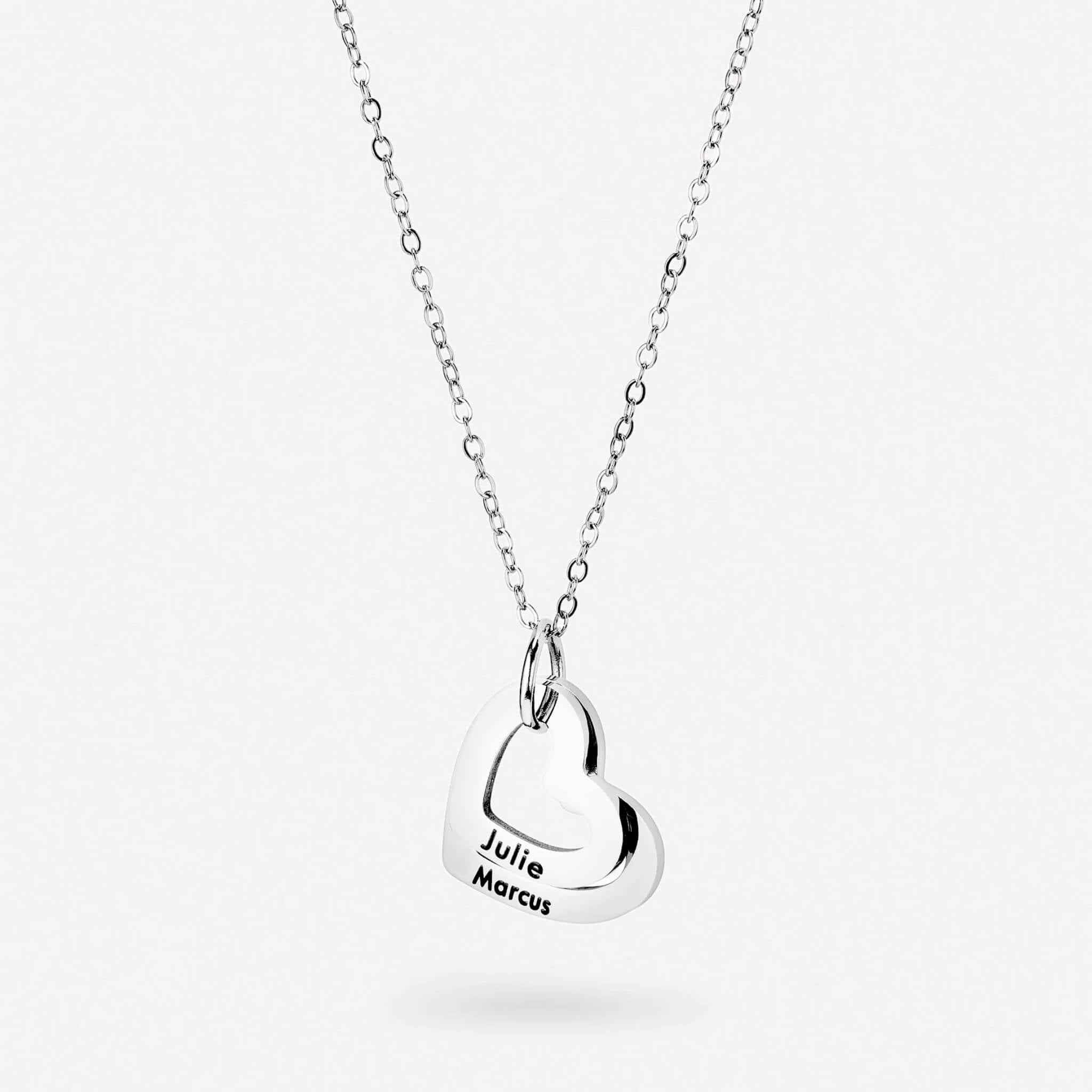 Personalized Heart Necklace