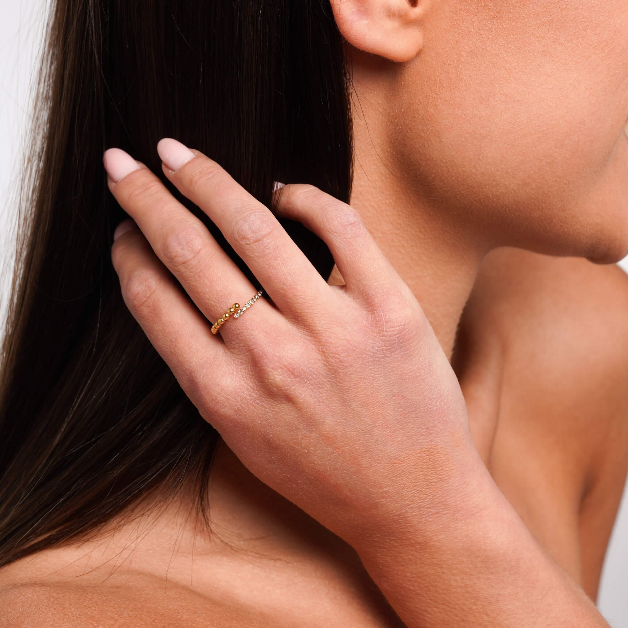 Pearl & Crystal Ring