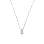 Letter Necklace with Stone