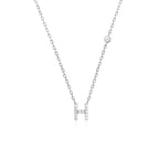 Letter Necklace with Stone