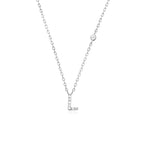 Letter Necklace with Stone