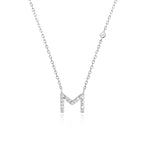 Letter Necklace with Stone