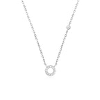 Letter Necklace with Stone