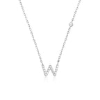 Letter Necklace with Stone